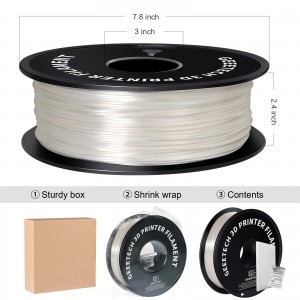 Geeetech Silk White PLA 1.75mm 1kg/roll Geeetech Silk White PLA 1.75mm  1kg/roll [700-001-1200] - $14.50 : geeetech 3d printers onlinestore,  one-stop shop for 3d printers,3d printer accessories,3d printer parts