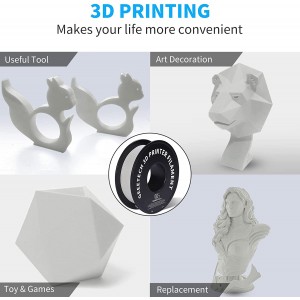HATCHBOX Matte PLA 3D Printer Filament, Dimensional Accuracy +/- 0.03 mm, 1  kg Spool, 1.75 mm, Stone Gray 
