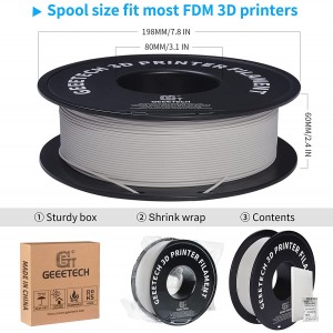 Creality Matte PLA 3D Printer Filament, 1.75mm Dimensional Accuracy +/-  0.03mm for 3D Printing, 1kg Spool(2.2lbs) PLA Filament Fits for Most FDM 3D