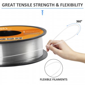 HS-PLA Filament, Transparent PLA, 1.75mm 1Kg Per Roll, Can Be Used