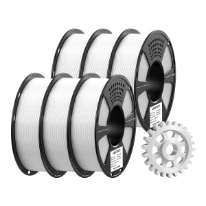 6KG}ASA White 3D Printer Filament 1.75mm 1kg/roll [700-001-720589