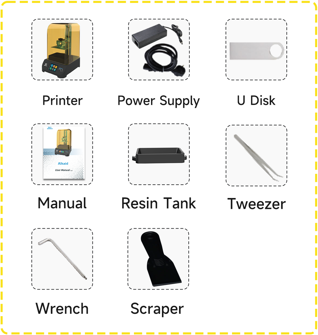 ALKAID LCD Light Curing Resin 3D Printer geeetech ALKAID LCD Light