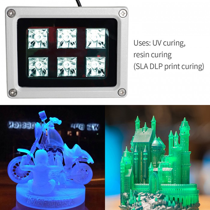 vbva-S 405 nm 60 W UV Harz LED Aushärtungslampe Lampe für SLA DLP 3D Drucker Photosensitive Teile 