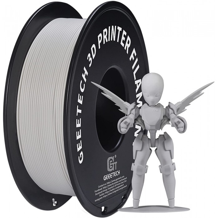 GEEETECH Matte Filament PLA pour Imprimante 3D, 1,75 mm, Bobine, 1