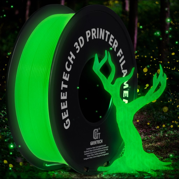 Filament PLA lumineux Geeetech pour 3D Imprimante Multicolore