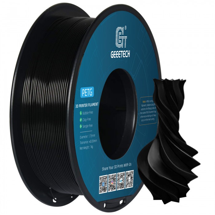 Geeetech PETG Black 1.75mm 1kg/roll Geeetech PETG Black 1.75mm 1kg/roll  [700-001-1309] - $9.99 : geeetech 3d printers onlinestore, one-stop shop  for 3d printers,3d printer accessories,3d printer parts