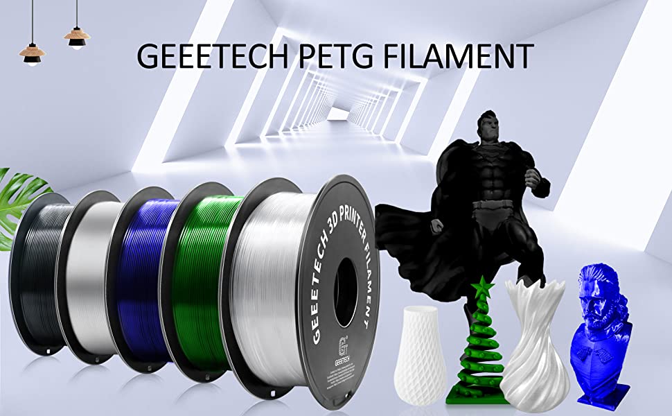 Filament Refill PETG Noir Massif (Solid Black) 1.75 mm 1 kg