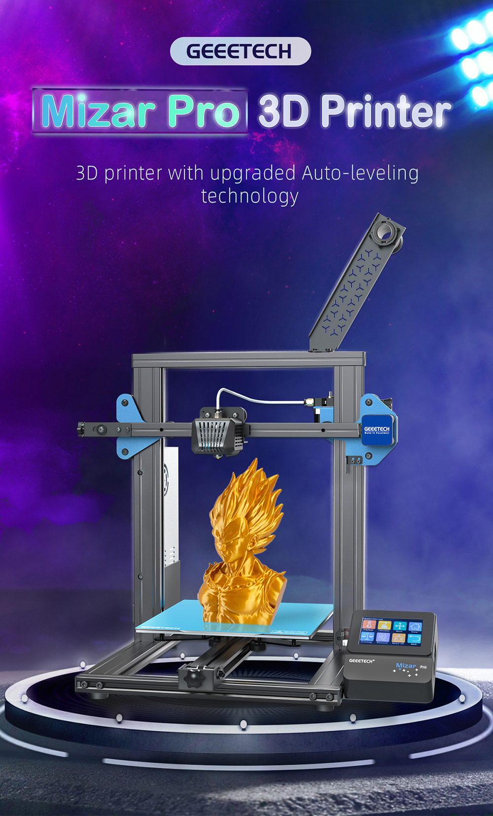 Source Geeetech Mizar 3D Imprimante BRICOLAGE 3D Imprimante avec  220x220x250mm TMC2208 impression en mode silencieux on m.alibaba.com