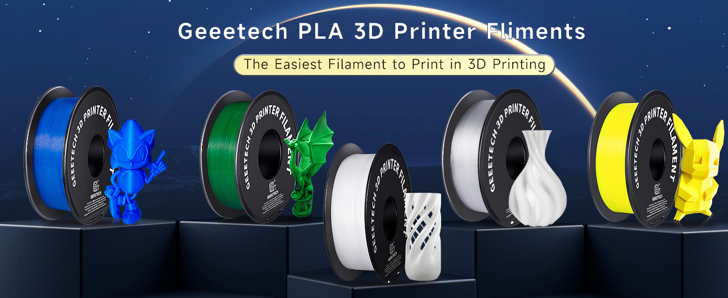 PLA Matte Black*6 3D Printer Filament | Geeetech